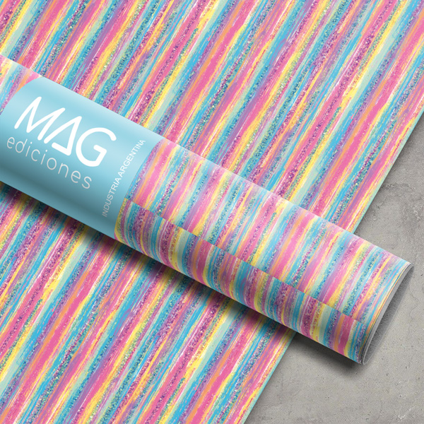 PAPEL PARA REGALO MAG 70X100 X10 5062 MULTICOLOR