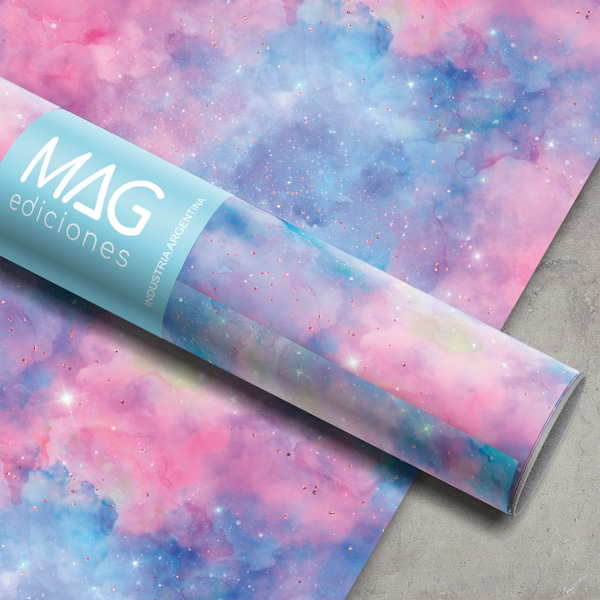 PAPEL PARA REGALO MAG 70X100 X10 5071 GALAXIA