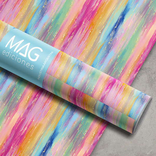 PAPEL PARA REGALO MAG 70X100 X10 5069 MULTICOLOR