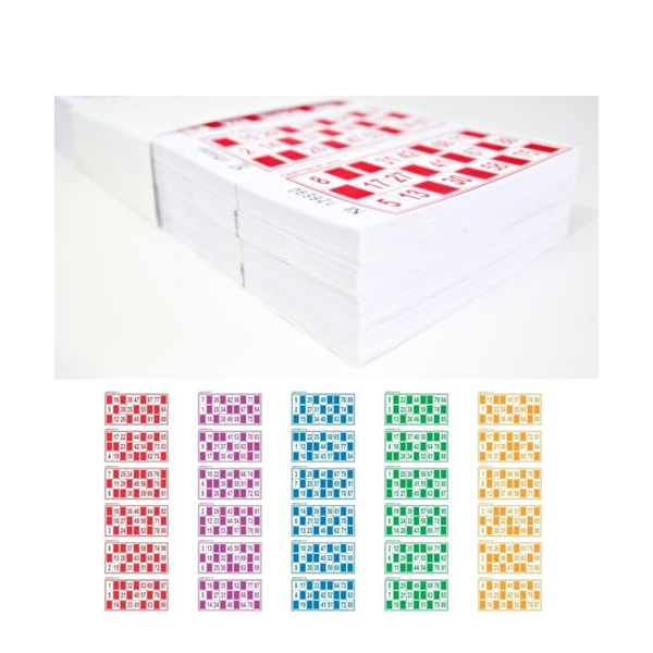 CARTONES DE BINGO X 2040 UNIDADES