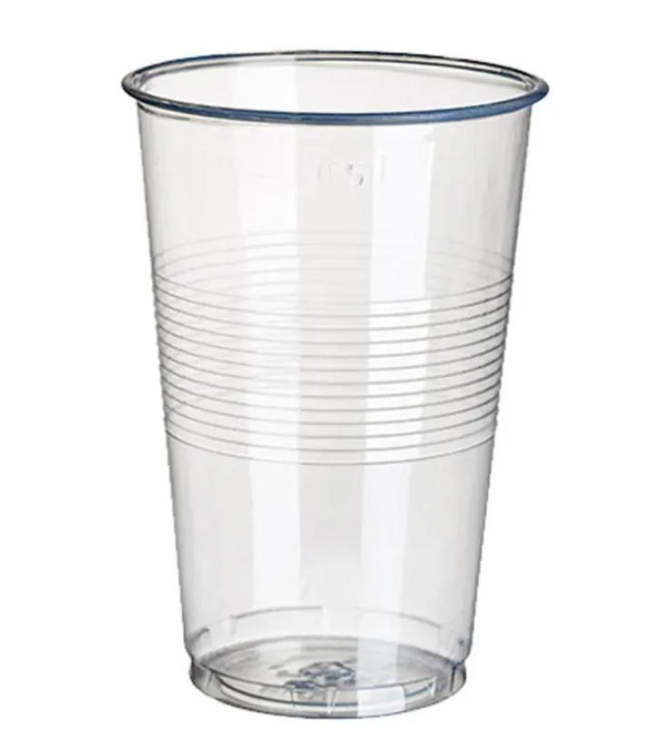 VASO PLASTICO NATURAL LIVIANO 800CC X50 LIQUIDACION