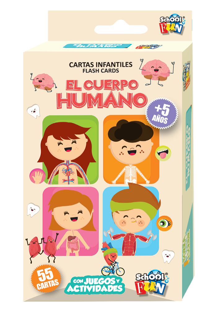 CARTAS INFANTILES SCHOOL FUN EL CUERPO HUMANO