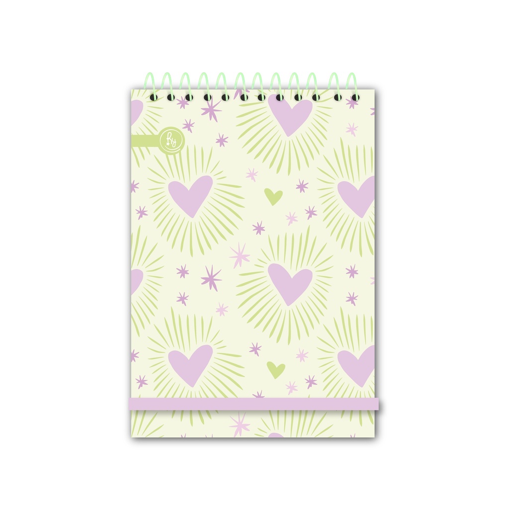 LIBRETA RY 9X13 ANILLADA 60 HOJAS RAYADAS MIX 1004