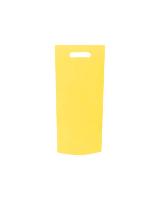 BOLSA TELA RIÑON CHICA 15X21X7CM AMARILLO