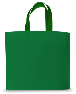 BOLSA TELA MANIJA CHICA 30X30X10CM VERDE