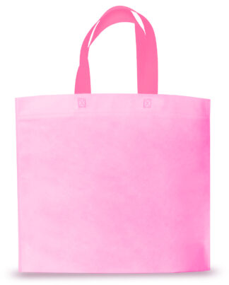 BOLSA TELA MANIJA MEDIANA 45X40X10CM ROSA