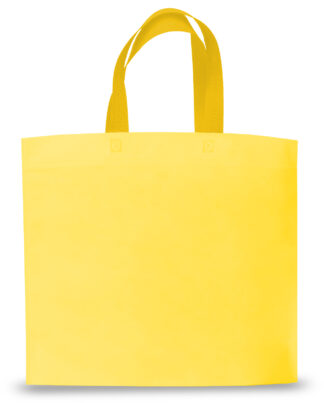 BOLSA TELA MANIJA MEDIANA 45X40X10CM AMARILLA