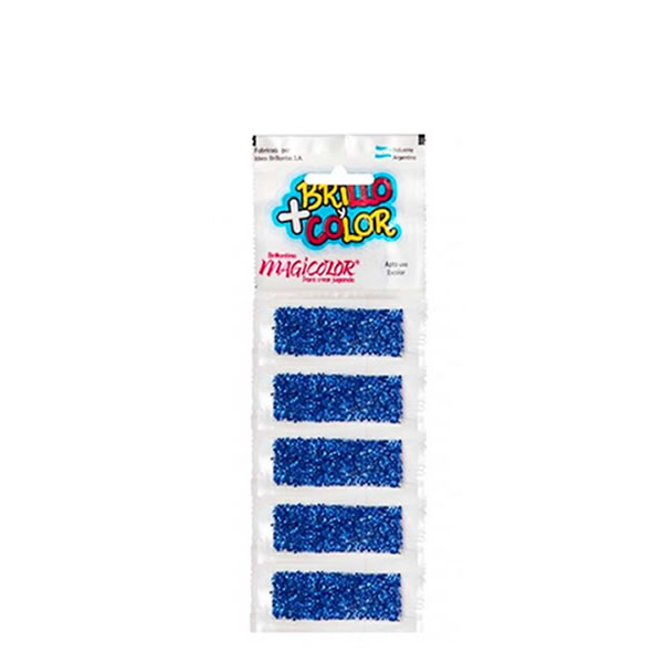 BRILLANTINA COLOR TIRA X5 AZUL