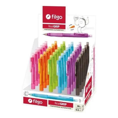 PORTAMINAS FILGO X36 0.5MM REALGRIP