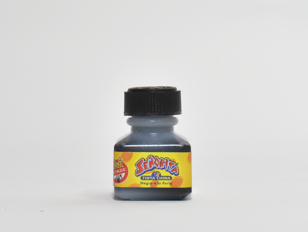 TINTA CHINA STA 15CC X10 NEGRO