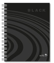 AGENDA NIVEL 10 11x17 DXP ESPIRALADA CON ELASTICO Y CINTA SEÑALADORA LINEA BLACK