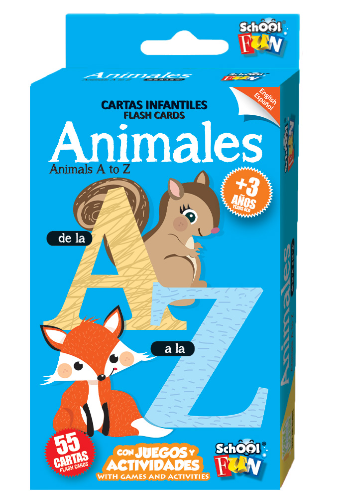 CARTAS INFANTILES SCHOOL FUN ANIMALES DE A - Z