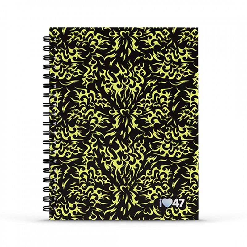 CUADERNO MOOVING TAPA DURA CON ESPIRAL 16X21 80H 47 STREET