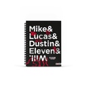 CUADERNO MOOVING TAPA DURA CON ESPIRAL 16X21 80H STRANGER THINGS