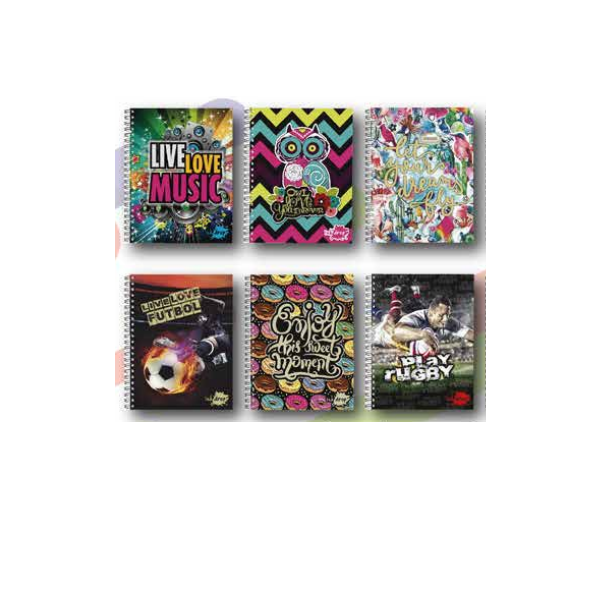 CUADERNO INKDROP TAPA DURA 16X21 MIX 2