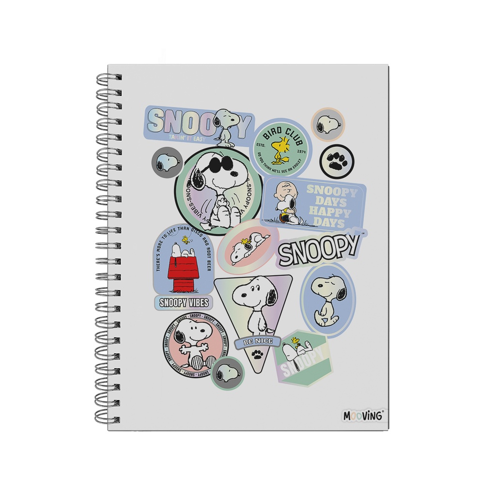 CUADERNO MOOVING A4 TAPA DURA 96 HOJAS SNOOPY