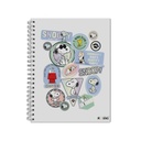 CUADERNO MOOVING A4 TAPA DURA 96 HOJAS SNOOPY