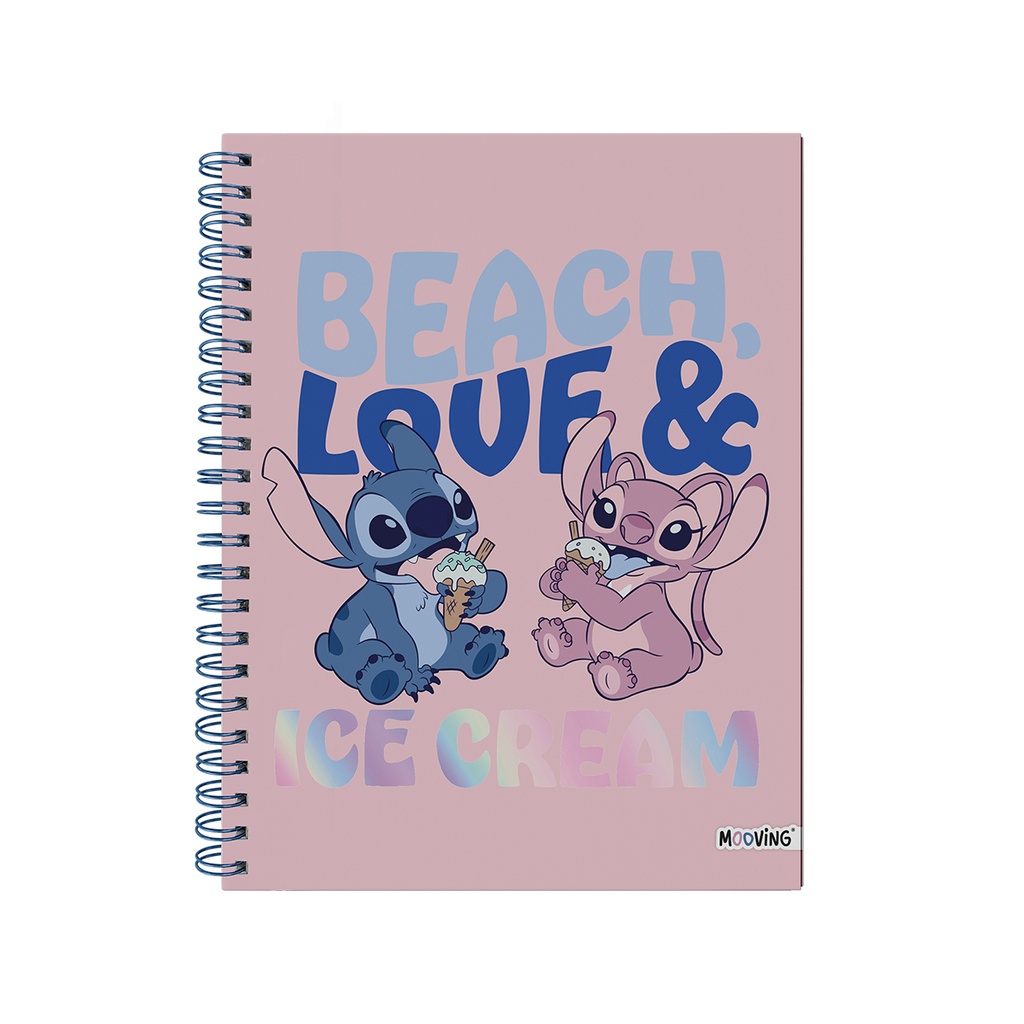 CUADERNO MOOVING A4 TAPA DURA 96 HOJAS STITCH