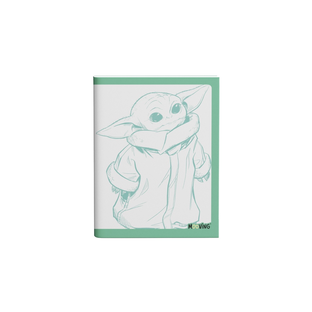 CUADERNO MOOVING 16X21 TAPA FLEXIBLE ABROCHADO 48 HOJAS STAR WARS