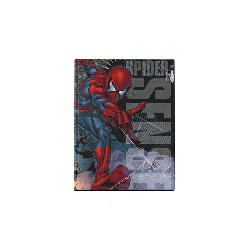 CUADERNO MOOVING 16X21 TAPA DURA COSIDO 48 HOJAS SPIDERMAN