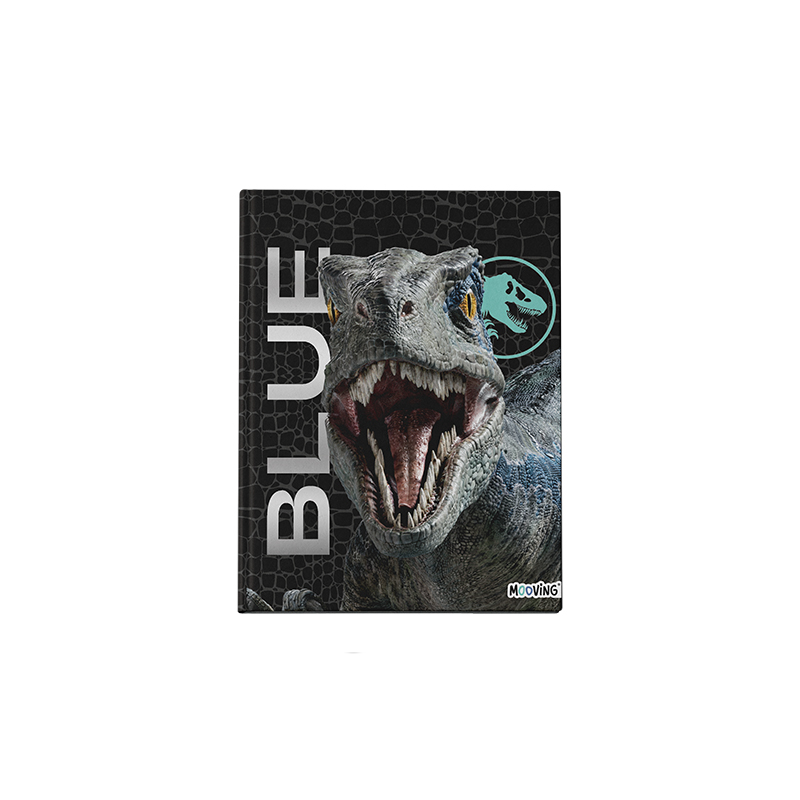 CUADERNO MOOVING 16X21 TAPA DURA COSIDO 48 HOJAS JURASSIC WORLD