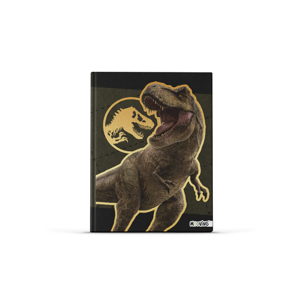 CUADERNO MOOVING TAPA DURA 16X21 48H JURASSIC WORLD