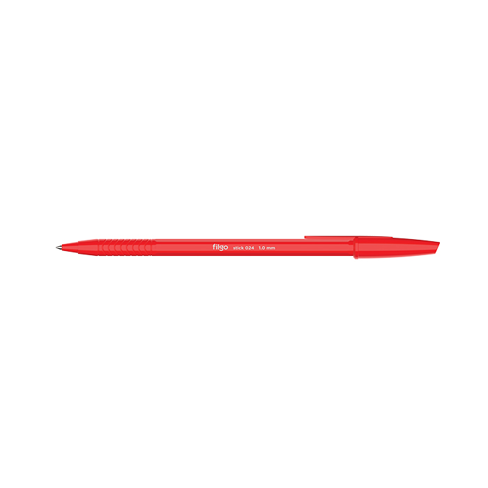BOLIGRAFO FILGO 024 STICK CLASICO 1.0 X 50 ROJO