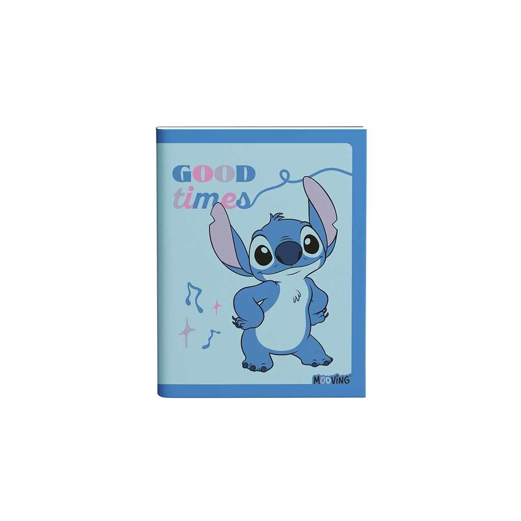 CUADERNO MOOVING 16X21 TAPA FLEXIBLE ABROCHADO 48 HOJAS STITCH