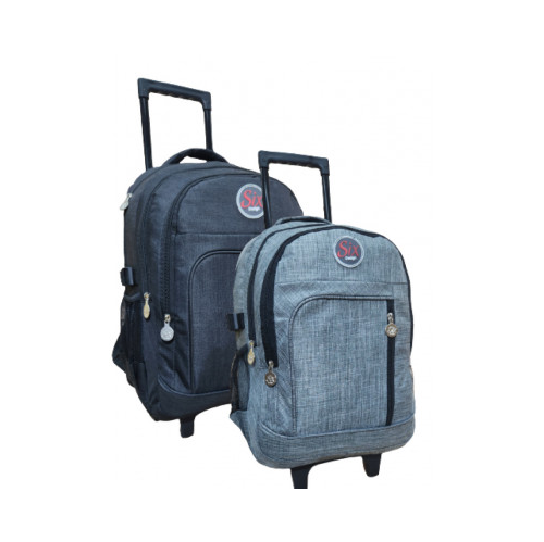 MOCHILA M.E. 18'' CON CARRO NEGRA    02104807