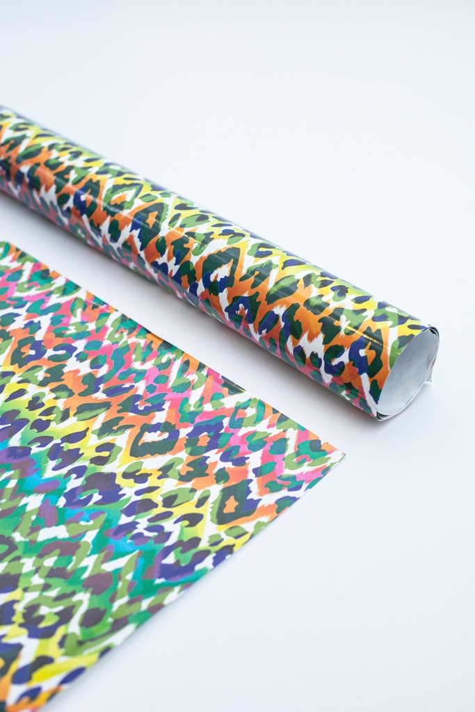 PAPEL MURESCO PARA FORRAR 50X70 X10 ANIMALI PRINT COLORFULL