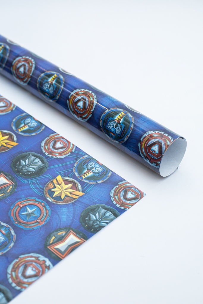 PAPEL MURESCO PARA FORRAR 50X70 X10 ESCUDOS AVENGERS