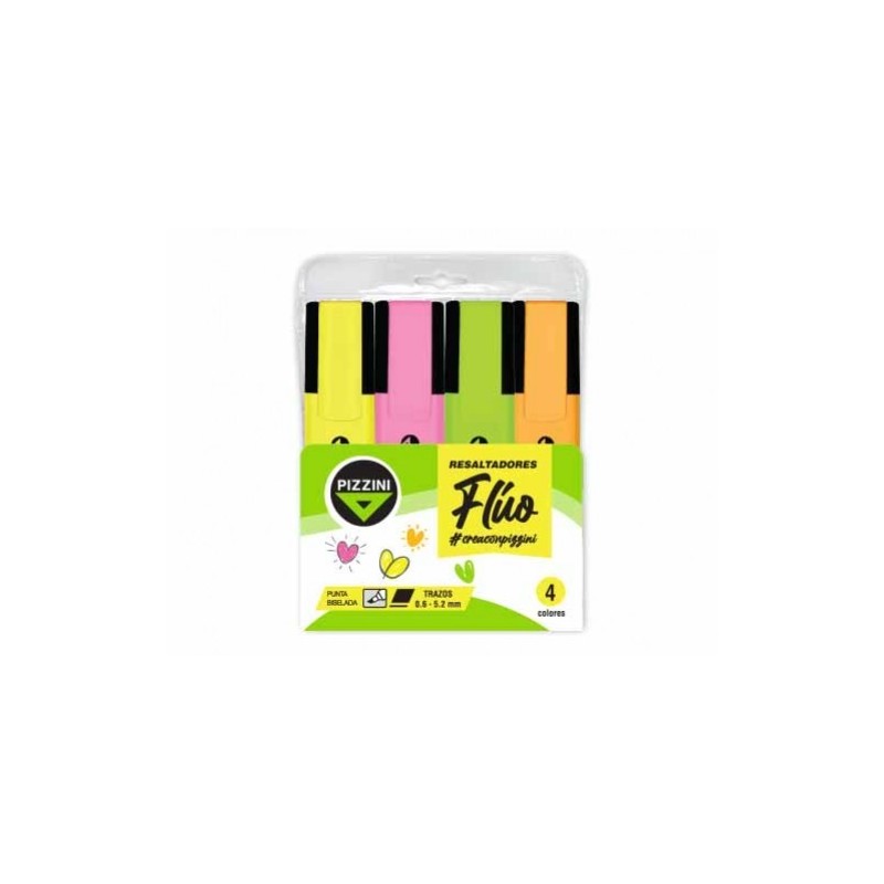 RESALTADOR PIZZINI FLUO X4