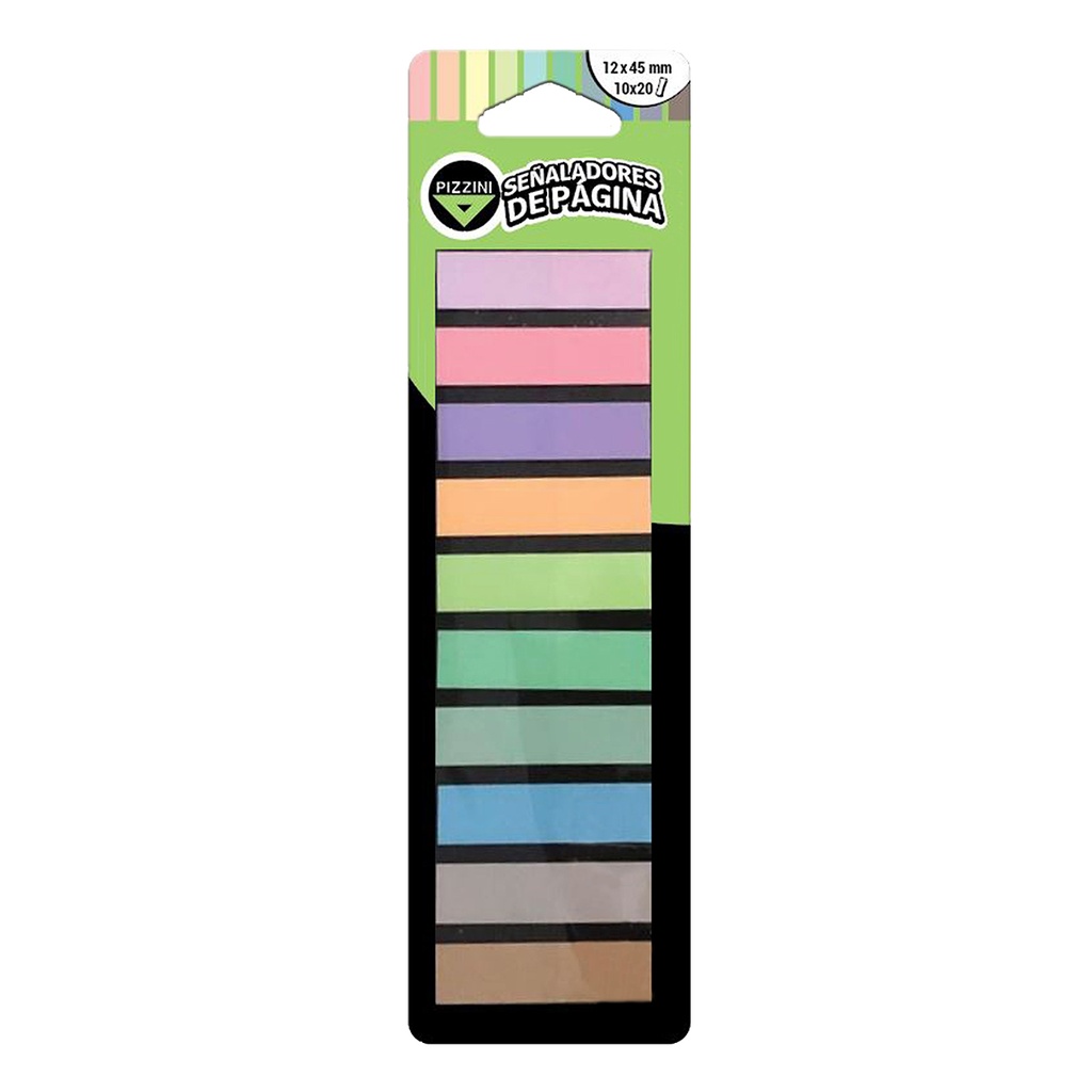 BANDERITAS PIZZINI SEÑALADORAS PASTEL X10