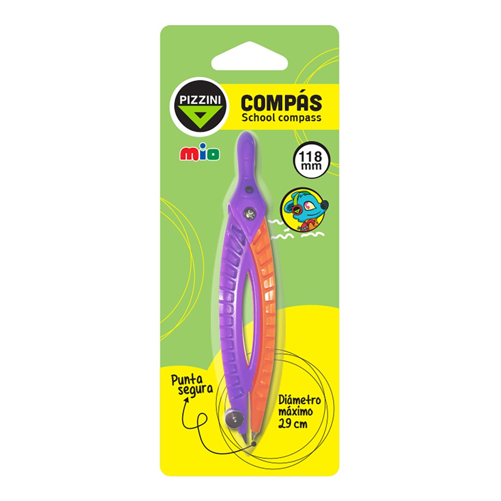 COMPAS PIZZINI ESCOLAR 118MM X1