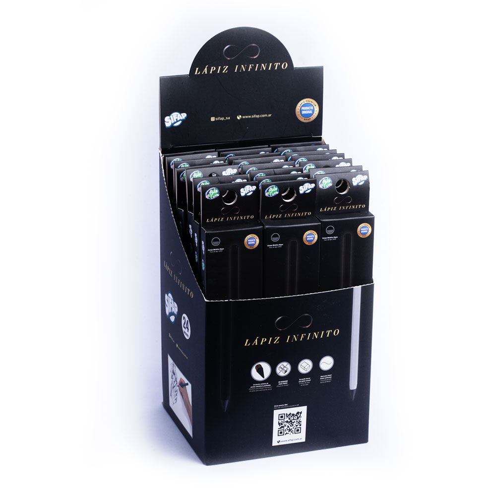 LAPIZ INFINITO SIFAP X1 CUERPO NEGRO DISCONTINUO