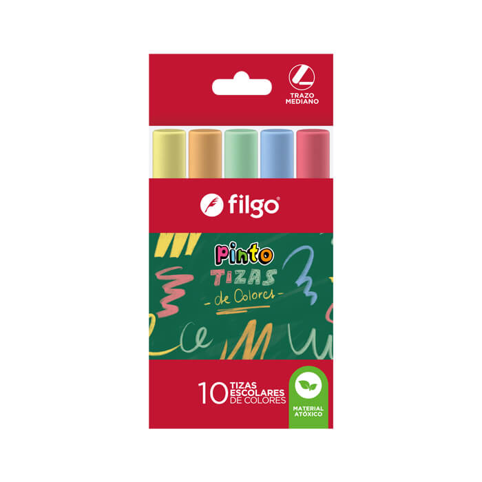 TIZA FILGO COLOR X 10