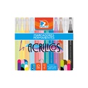 MARCADOR EZCO ACRILICO PUNTA 2MM X 12 COLORES