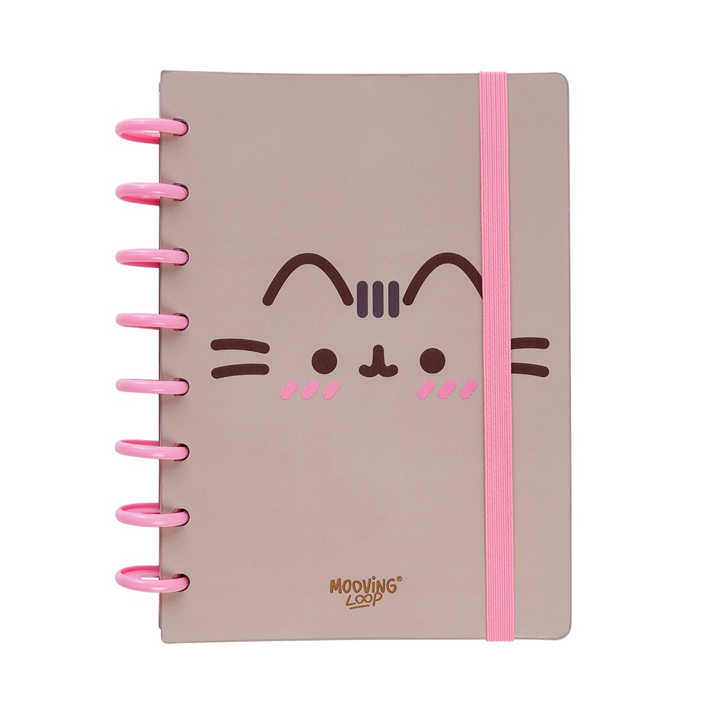 CUADERNO MOOVING LOOP PUSHEEN A5 CON DISCOS