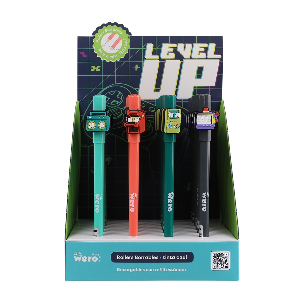 BOLIGRAFO WERO BORRABLE X1 LEVEL UP