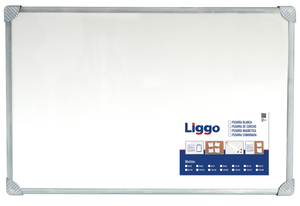 PIZARRA LIGGO 80X60 BLANCA