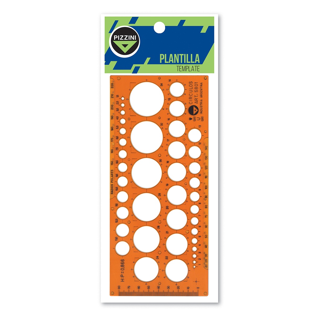 PLANTILLA PIZZINI FLEXIBLE CIRCULOS