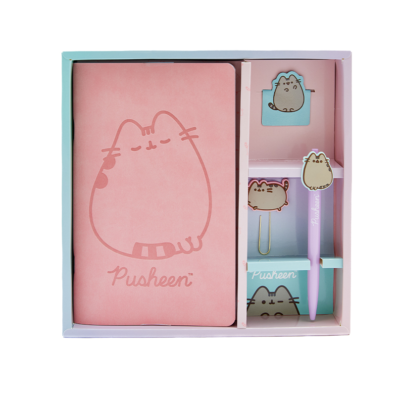 SET MOOVING PUSHEEN 4 PIEZAS LIQUIDACION