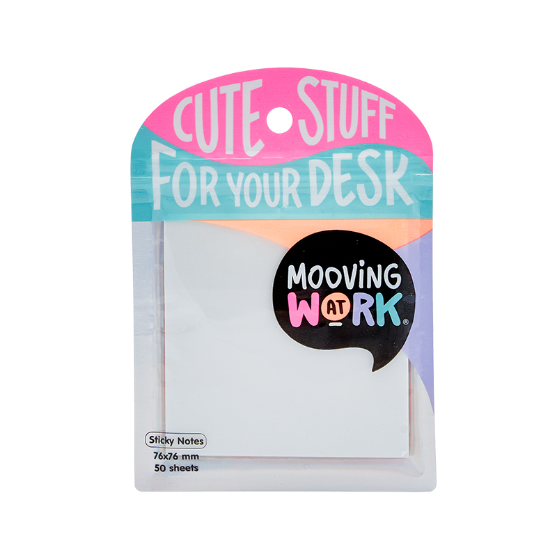 NOTAS ADHESIVAS MOOVING 76X76 TRANSLUCIDAS