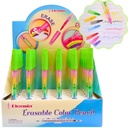 CRAYON PUNTA INTERCAMBIABLE BORRABLE X 7 COLORES