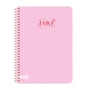 CUADERNO RY A5 15X21 ANILLADO SEMIRIGIDO 80 HOJAS PASTEL 1084