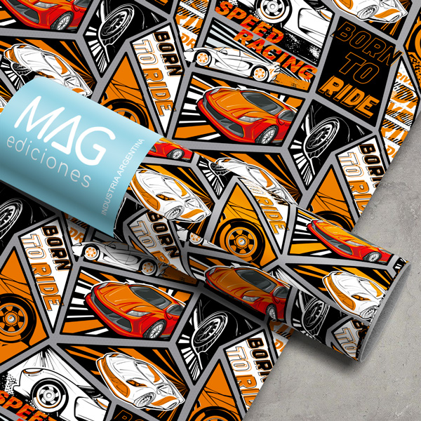 PAPEL PARA REGALO MAG 70X100 X10 5126 RIDE