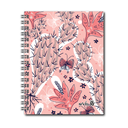 AGENDA NIVEL 10 14x19 DXP ESPIRALADA CON INDICE TROQUELADO, ELASTICO Y CINTA SEÑALADORA LINEA CACTUS