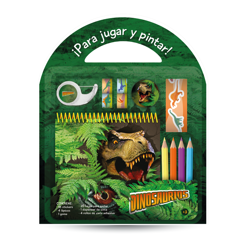 SET 87 PARA JUGAR Y PINTAR DINOSAURIOS