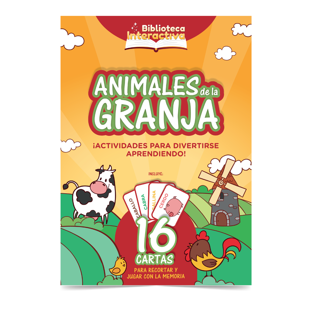 LIBRO 87 BIBLIOTECA INTERACTIVA ANIMALES DE LA GRANJA