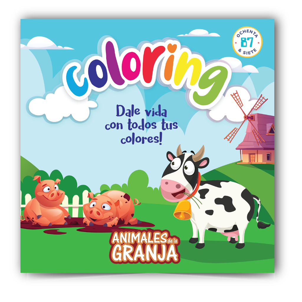 LIBRO 87 COLORING ANIMALES DE LA GRANJA